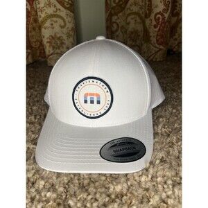 Travis Mathew Patch Snapback Hat White Highs & Lows One Size Trucker Hat